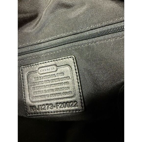 Coach Black Patent Leather Shoulder Bag with Wristlet Women's Casual​ - Picture 8 of 12